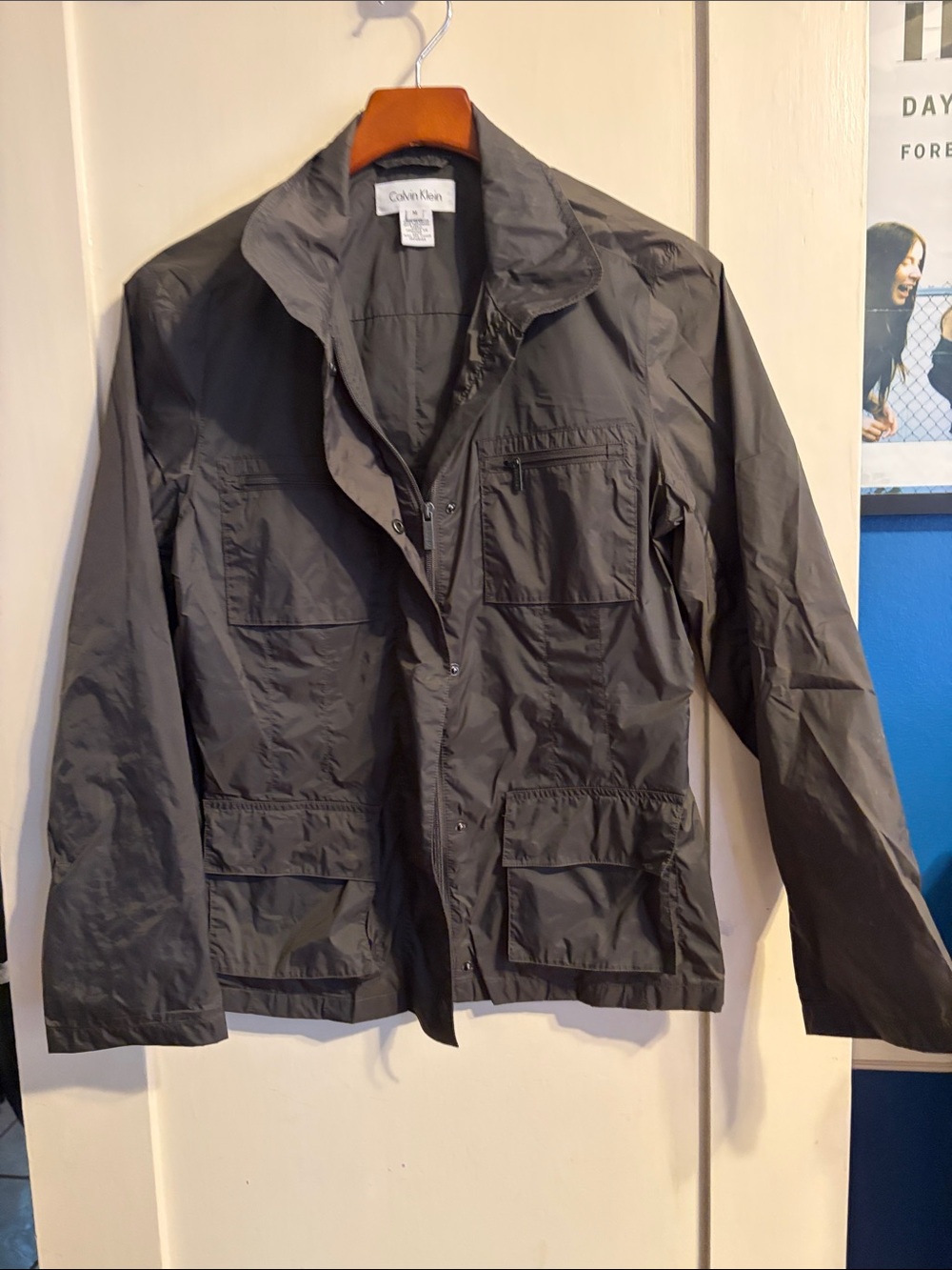 Calvin Klein Women’s Light Rain 4 pocket Jacket